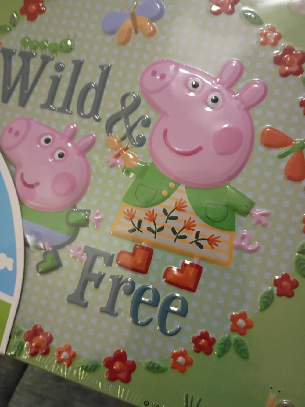 Peppa Pig Puzzle - Pink & Green Floral 'Wild & Free'